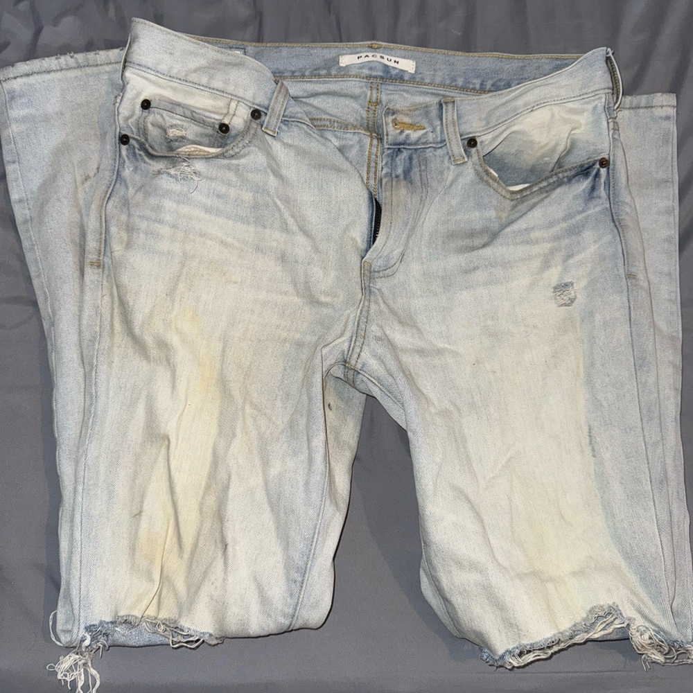 PacSun LightWash Ripped Skinny Jeans